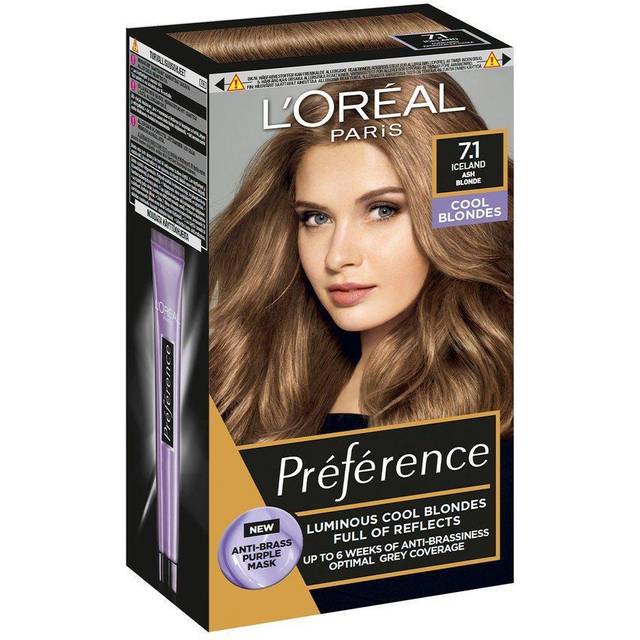 L'Oréal Paris Préférence Cool Blondes #7.1 Iceland Ash Blonde — #3 bäst i test